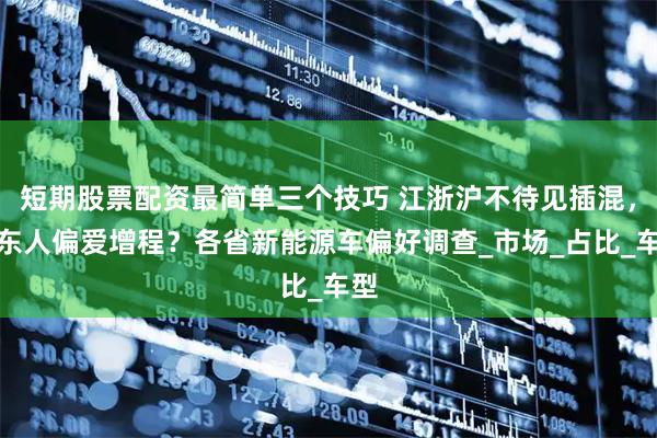 短期股票配资最简单三个技巧 江浙沪不待见插混，广东人偏爱增程？各省新能源车偏好调查_市场_占比_车型